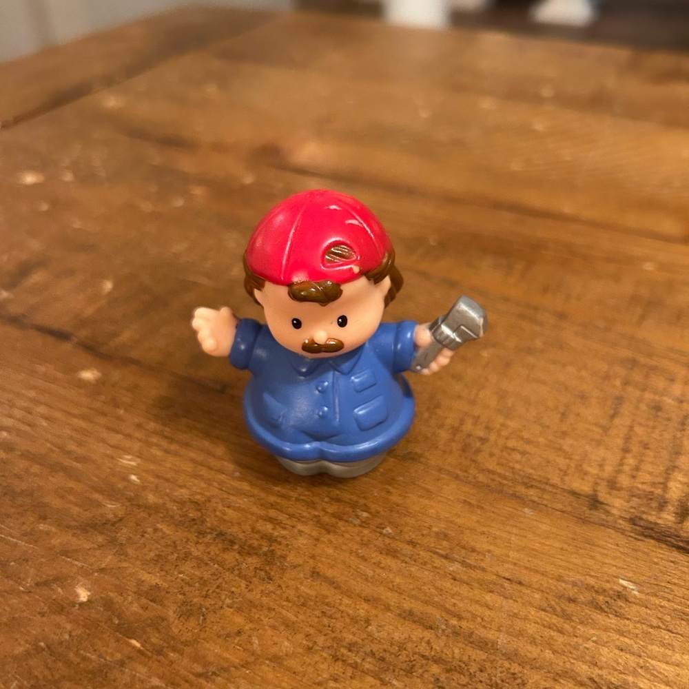 Fisher Price Little People mechanic  as is